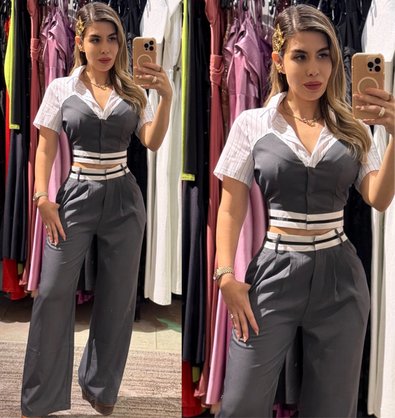 2 piece set Ana gray