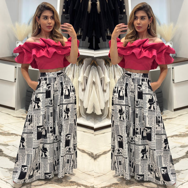 Ruffle crop top