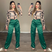 Satin emerald brisa cargo