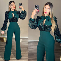 Bow holiday perfect jumpsuit