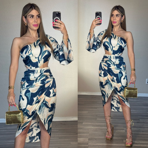 Maritza one shoulder dress