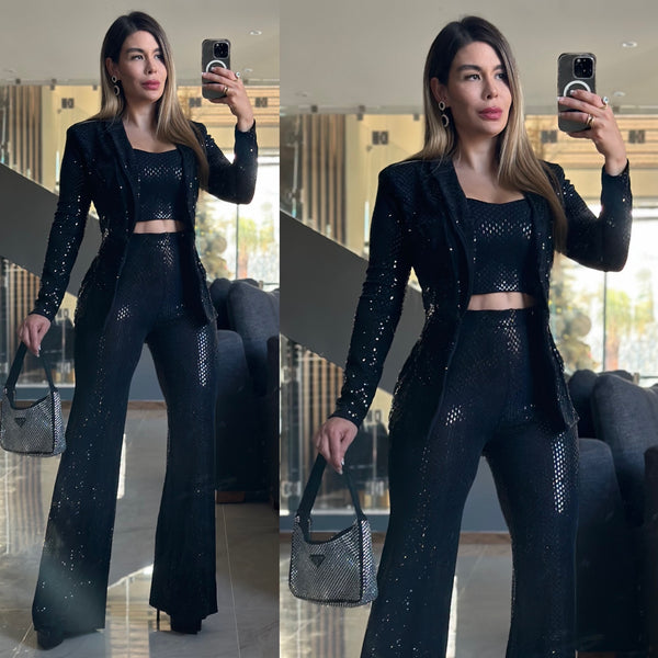 3 piece sequin set