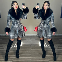 Black white CH removable due coat