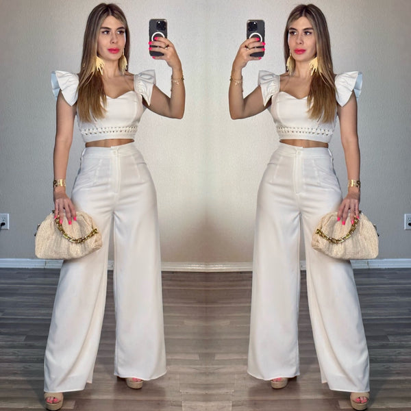White Amanda 2 piece set
