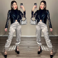Alexandra leatherette jacket