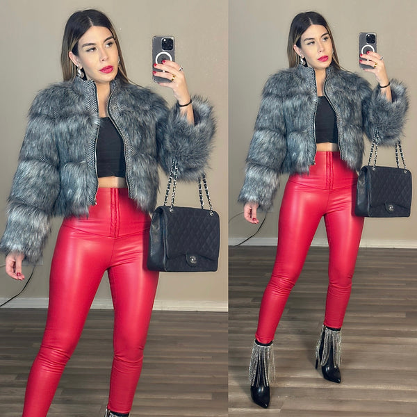 Giana gray fur