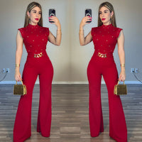 Elena red pants