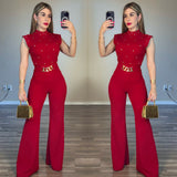 Elena red pants