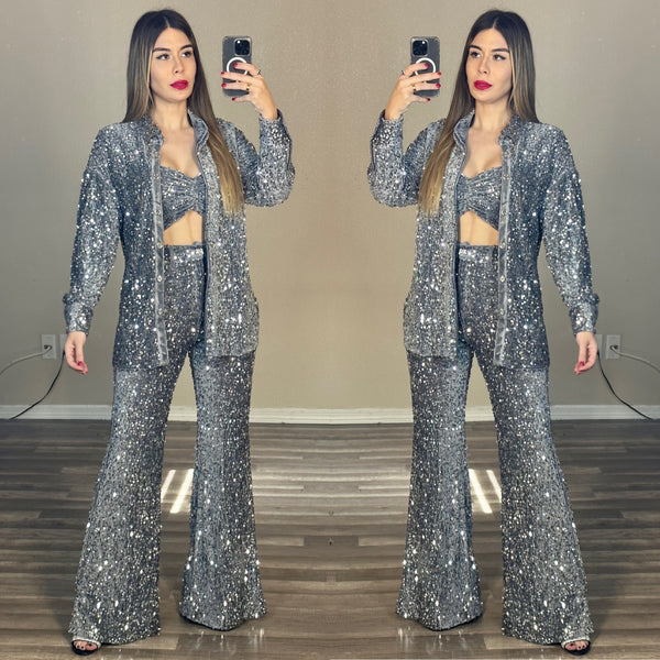 3 piece Embellised suit