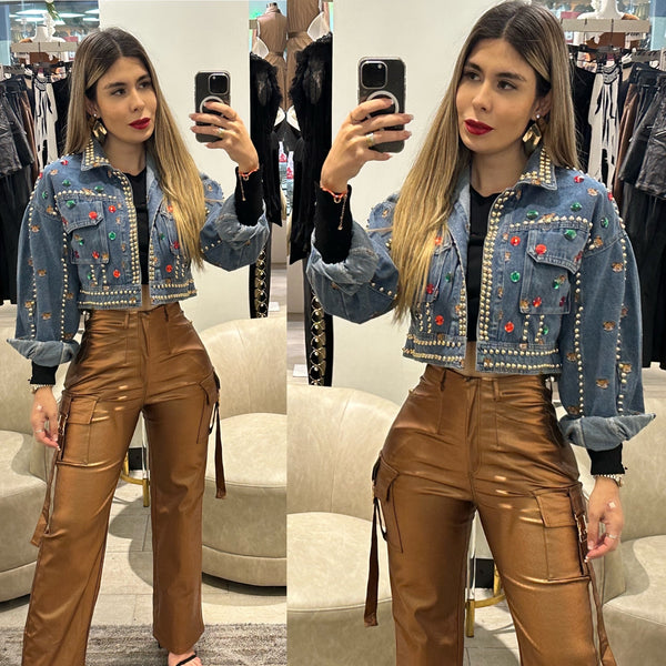 Studded embellished premium jacket