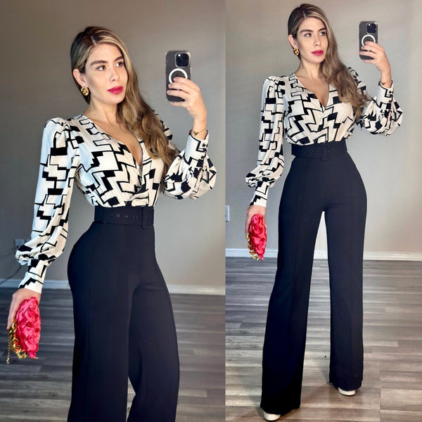 Adriana belted jumpsuit