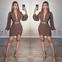 Cameo brown dress
