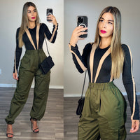 Cargo olive pants