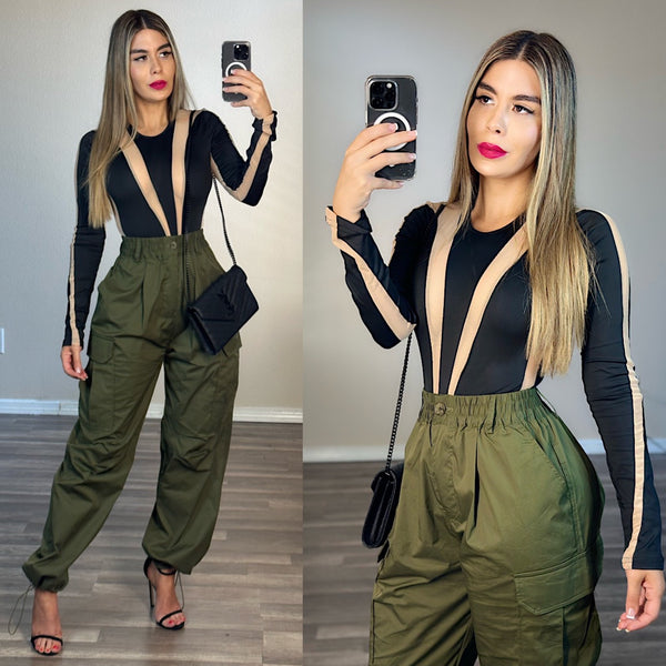 Cargo olive pants