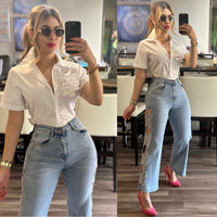 Butterfly jeans stretch