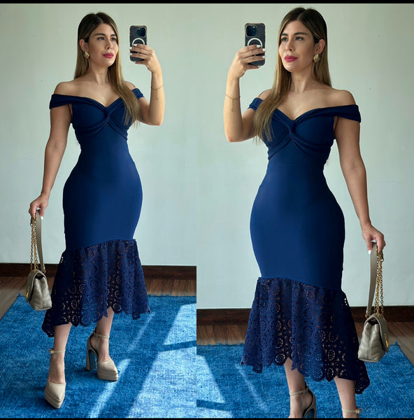 Mermaid stretch dress