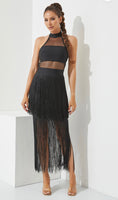 Bandage fringe dress