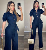 Maritza denim jumpsuit