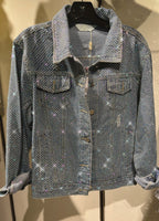 Rhinestones premium denim jacket