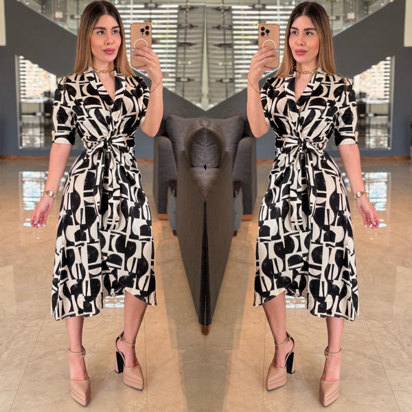 Wrap premium silk dress