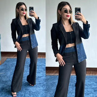 2 piece blazer pant set