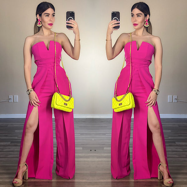 Dana hot pink jumpsuit
