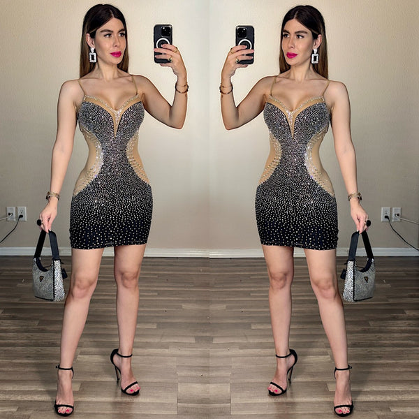 Magnolia embellished dress