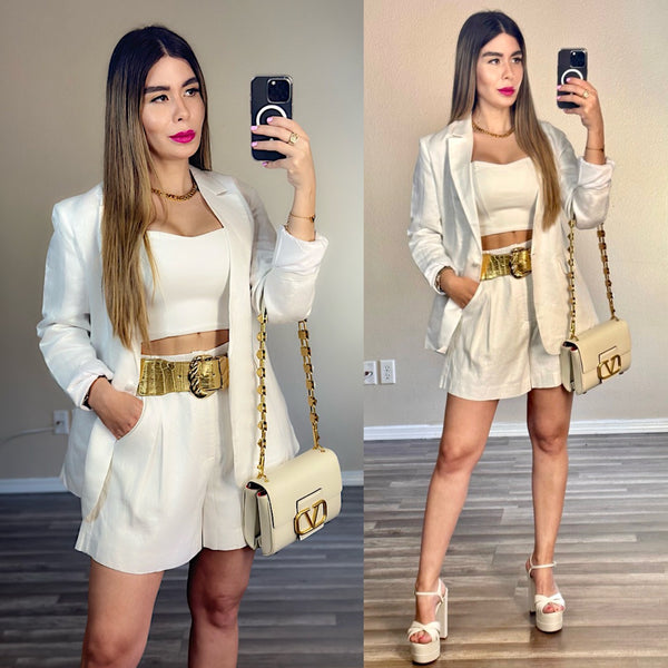 My white linen 2 piece set