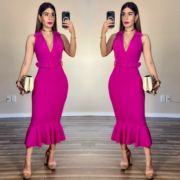 Christy magenta dress