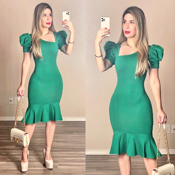 Katy green dress