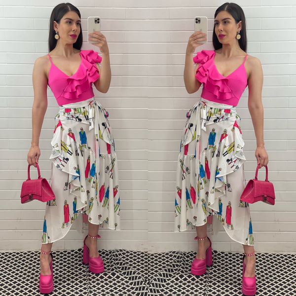 Sabrina multi skirt