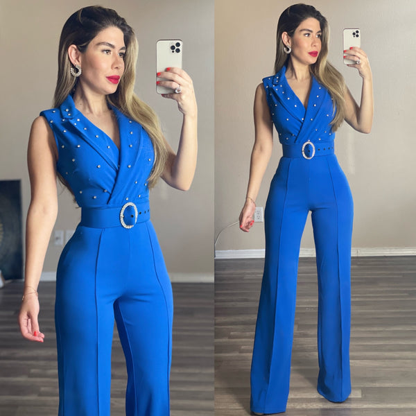 Fabrizia blue jumpsuit